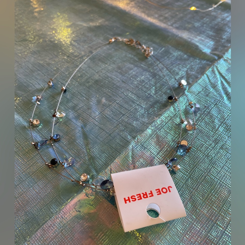 Joe Fresh Blue and Silver Necklace